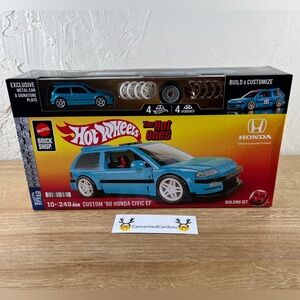 Mattel Brick Shop Hot Wheels Custom 90 Honda Civic Building Set NEW SEALED